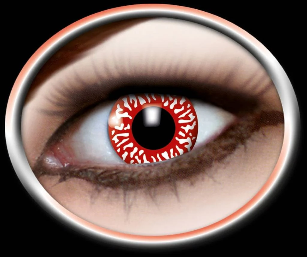 Bloeddoorlopen Oog Contactlenzen Voor Halloween 1 Bloeddoorlopen Oog Contactlenzen Voor Halloween