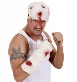 Bloederig Nep Verband Om De Arm Als Halloween Verwonding