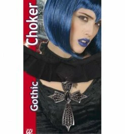 Choker Met Kruisje Voor Halloween -HalloweenkledingVerkoop choker met kruisje voor halloween 2