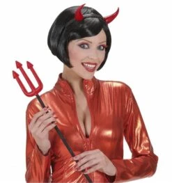 Duivel-hoorntjes Zwart Of Rood Voor Halloween -HalloweenkledingVerkoop duivel hoorntjes zwart of rood voor halloween 2
