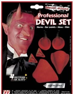 Duivel Opmaakset Voor Halloween