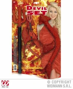 Duivel Verkleedsetjes Met Pailletten -HalloweenkledingVerkoop duivel verkleedsetjes met pailletten 2