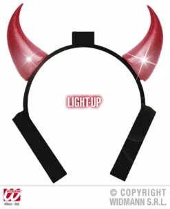 Duivelhoorntjes Met Lampjes Voor Halloween