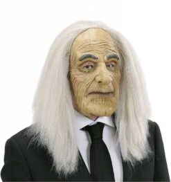 Enge Butler Maskers Met Pruik