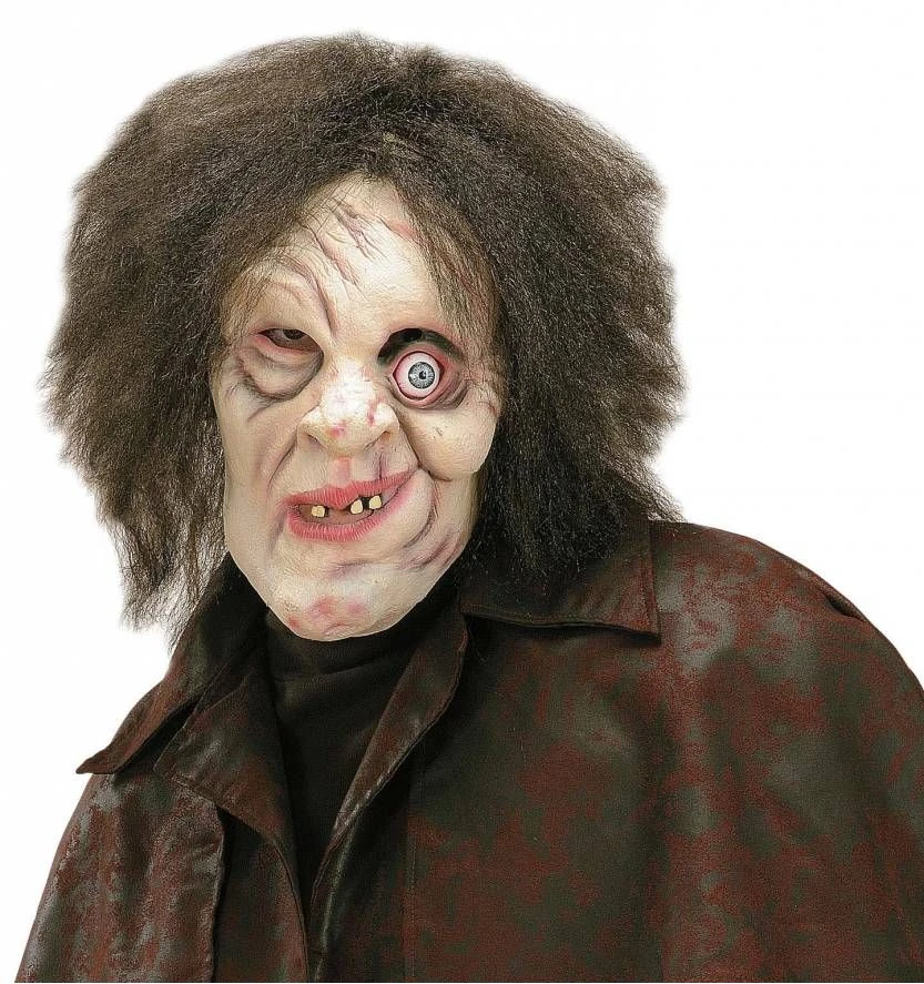Gebochelde Mannen Masker Met Pruik 1 Gebochelde Mannen Masker Met Pruik
