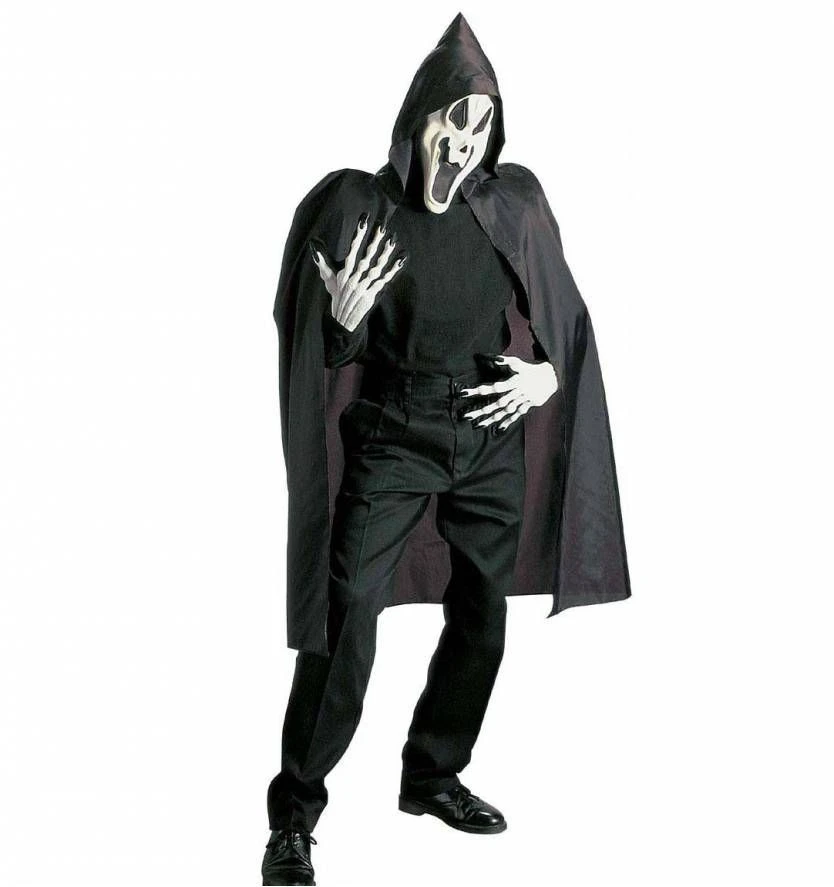 Geesten Masker Met Cape En Kraag Voor Halloween 3 Geesten Masker Met Cape En Kraag Voor Halloween - Afbeelding 3