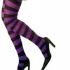Gestreepte Neon Heksenpanty's Voor Halloween