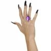 Gotische Ring Met Steentje Voor Halloween