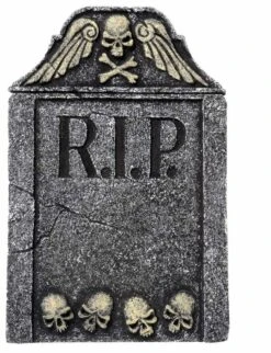 Grafsteen Met Doodskopjes Als Horror Decoratie Voor Halloween