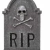 Grafsteen RIP Met Doodskop Voor Halloween