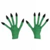 Groene Heksen Handschoenen Met Lange Nagels