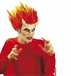 Grote Duivelshoorns Met Lijm Voor Halloween