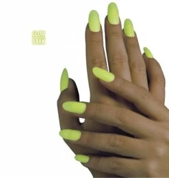 Halloween Accessoires Nagels Lichtgevend In Donker Verpakt Per 12