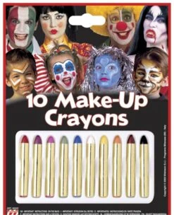 Halloweenaccessoires 10 Make-up Stiften