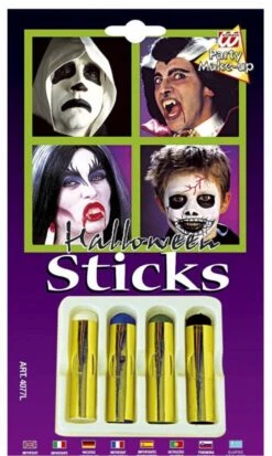 Halloweenaccessoires 4 Jumbo Aqua Halloween Sticks