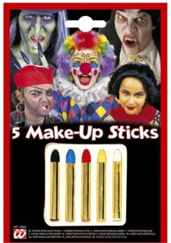 Halloweenaccessoires 5 Make-up Stiften