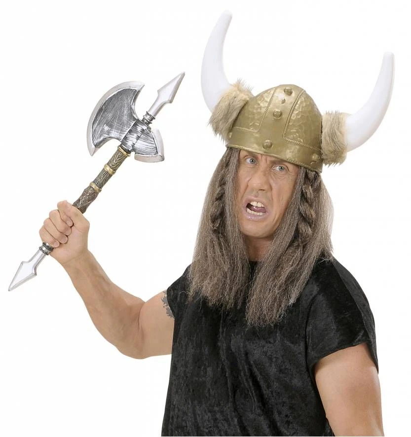 Halloweenaccessoires Bijl Met Spijkers 54cm 2 Halloweenaccessoires Bijl Met Spijkers 54cm - Afbeelding 2