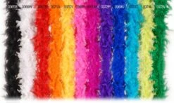 Halloweenaccessoires Boa Zwart 180cm