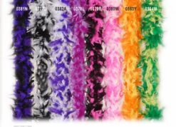 Halloweenaccessoires Boa Zwart/wit 180cm