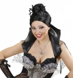 Halloweenaccessoires Broche Spinneweb Met Spinnen -HalloweenkledingVerkoop halloweenaccessoires broche spinneweb met spinnen 2