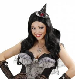 Halloweenaccessoires Broche Spinneweb Met Spinnen -HalloweenkledingVerkoop halloweenaccessoires broche spinneweb met spinnen 3