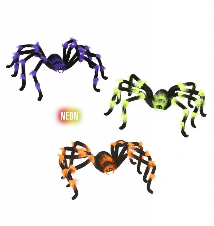 Halloweenaccessoires Buigbare Harige Spin 75cm3 1 Halloweenaccessoires Buigbare Harige Spin 75cm3