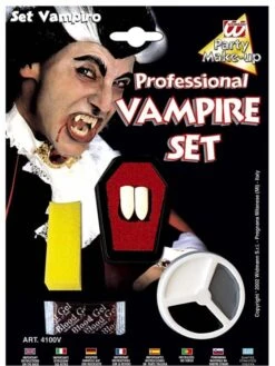 Halloweenaccessoires Dracula Make-up Set
