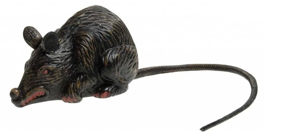 Halloweenaccessoires Enge Rat 10cm 1 Halloweenaccessoires Enge Rat 10cm