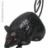 Halloweenaccessoires Glitter Muis 12cm