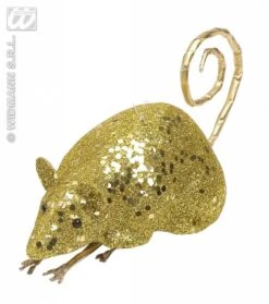 Halloweenaccessoires Glitter Muis 12cm -HalloweenkledingVerkoop halloweenaccessoires glitter muis 12cm 2
