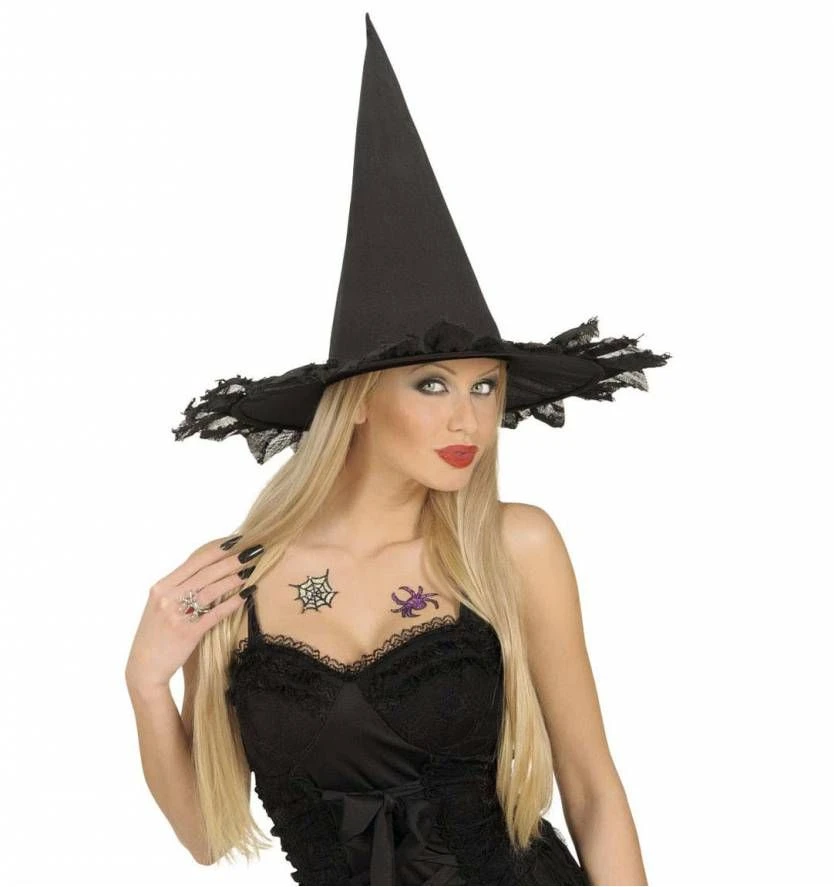 Halloweenaccessoires Glitter Tattoo Make-up Kit 2 Halloweenaccessoires Glitter Tattoo Make-up Kit - Afbeelding 2