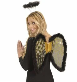 Halloweenaccessoires Glitter Vleugels Zwart Met Marabou 5 Halloweenaccessoires Glitter Vleugels Zwart Met Marabou -HalloweenkledingVerkoop halloweenaccessoires glitter vleugels zwart met ma 2