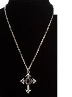 Halloweenaccessoires Gothic Ketting Met Zwarte Steen -HalloweenkledingVerkoop halloweenaccessoires gothic ketting met zwarte ste 2