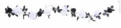 Halloweenaccessoires Guirlande Met Witte Rozenschedelsverlichting 180cm