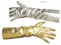 Halloweenaccessoires Handschoenen Dame Goud Of Zilver