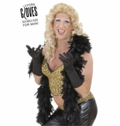 Halloweenaccessoires Handschoenen Lycra 37cm Zwart -HalloweenkledingVerkoop halloweenaccessoires handschoenen lycra 37cm zwart 3