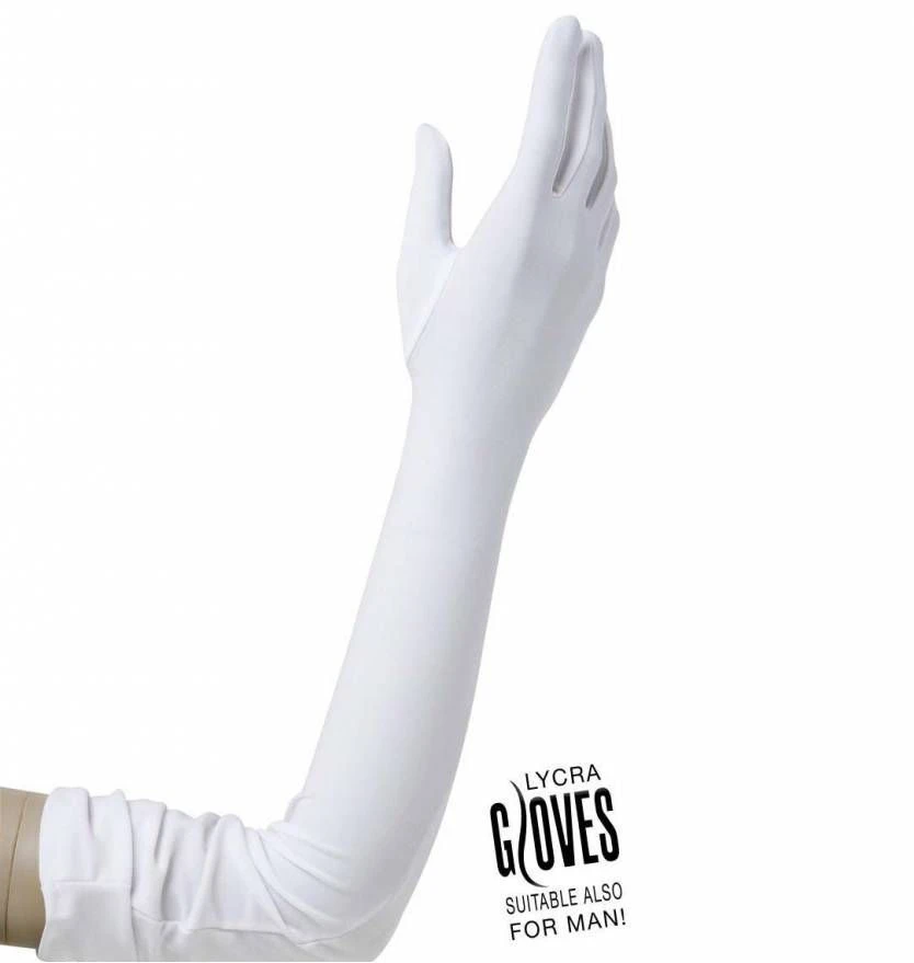 Halloweenaccessoires Handschoenen Lycra Zwart 2 Halloweenaccessoires Handschoenen Lycra Zwart - Afbeelding 2