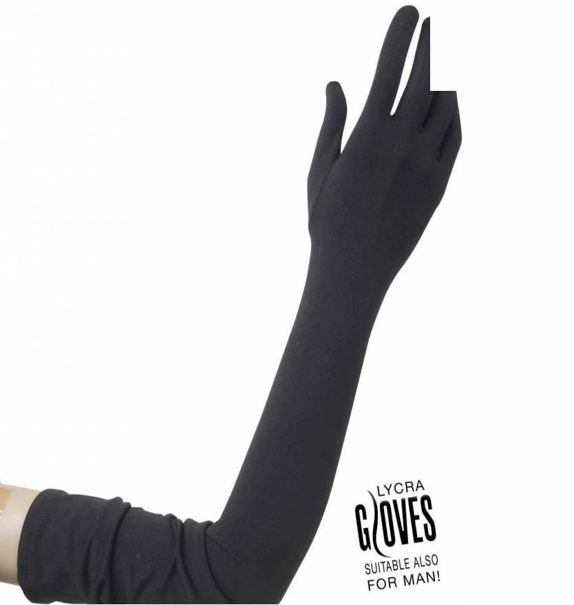 Halloweenaccessoires Handschoenen Lycra Zwart 1 Halloweenaccessoires Handschoenen Lycra Zwart