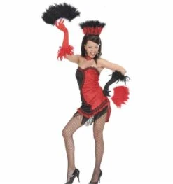 Halloweenaccessoires Handschoenen Met Veren Zwart -HalloweenkledingVerkoop halloweenaccessoires handschoenen met veren zwart 2