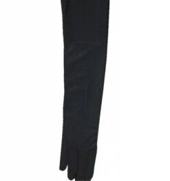 Halloweenaccessoires Handschoenen Satijn Zwart 60cm