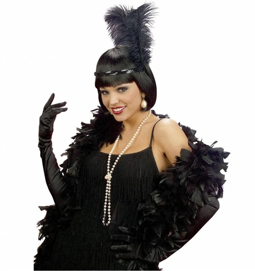 Halloweenaccessoires Handschoenen Zwart Katoen 60cm 1 Halloweenaccessoires Handschoenen Zwart Katoen 60cm