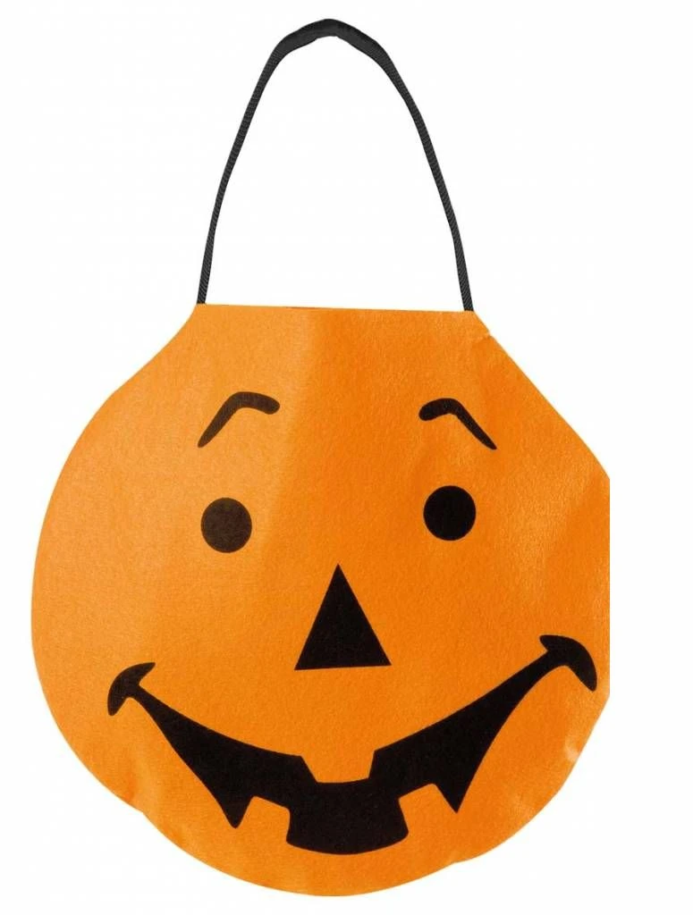 Halloweenaccessoires Handtasje Viltpompoen 1 Halloweenaccessoires Handtasje Viltpompoen