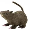 Halloweenaccessoires Harige Rat 21cm