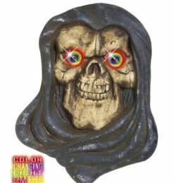 Halloweenaccessoires Hoofd Grim Reaper Met Meerkleurig Licht