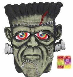 Halloweenaccessoires Hoofd Monster Met Meerkleurig Licht