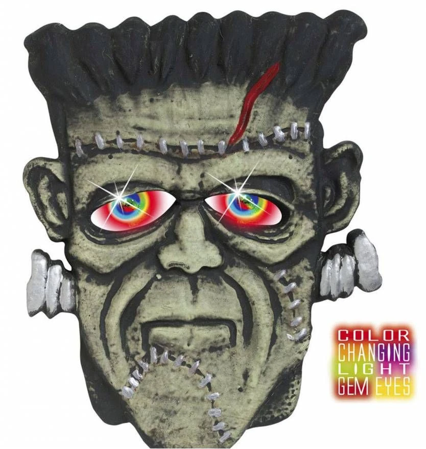 Halloweenaccessoires Hoofd Monster Met Meerkleurig Licht 1 Halloweenaccessoires Hoofd Monster Met Meerkleurig Licht