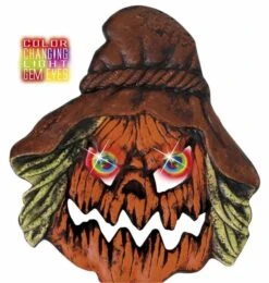 Halloweenaccessoires Hoofd Vogelverschrikker Met Meerkleurig Licht