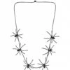 Halloweenaccessoires Ketting Spinnen 60cm