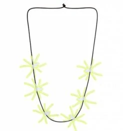 Halloweenaccessoires Ketting Spinnen Lichtgevend In Donker 60cm