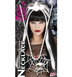 Halloweenaccessoires Ketting Spinneweb Met Spinnen 11 Halloweenaccessoires Ketting Spinneweb Met Spinnen -HalloweenkledingVerkoop halloweenaccessoires ketting spinneweb met spinnen 5